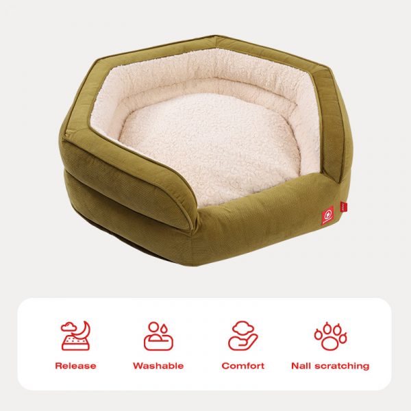 Super Soft - Calming Dog Bed in Round Shape - Image 5