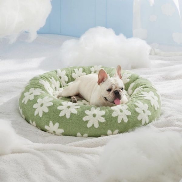 Vintage Round Dog Bed Cushion - Image 2