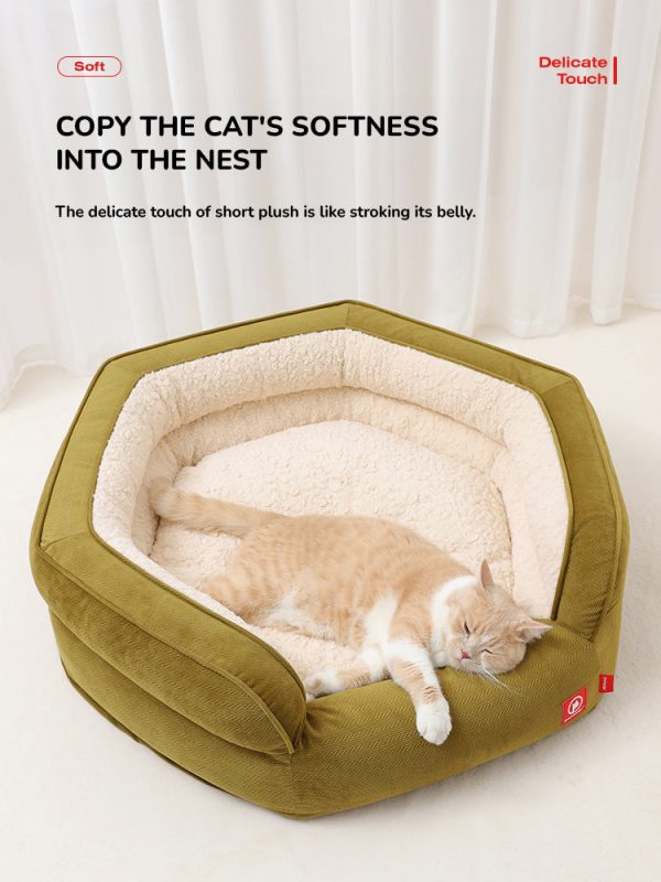 Super Soft - Calming Dog Bed in Round Shape - Image 2