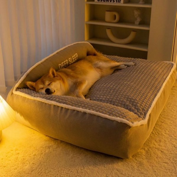 Large Thick Spine Protection Dog Cushion Bed - Image 4
