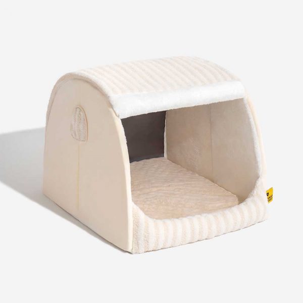 Trendy Striped House Orthopedic Dog Bed - Cozy Hideaway - Image 19