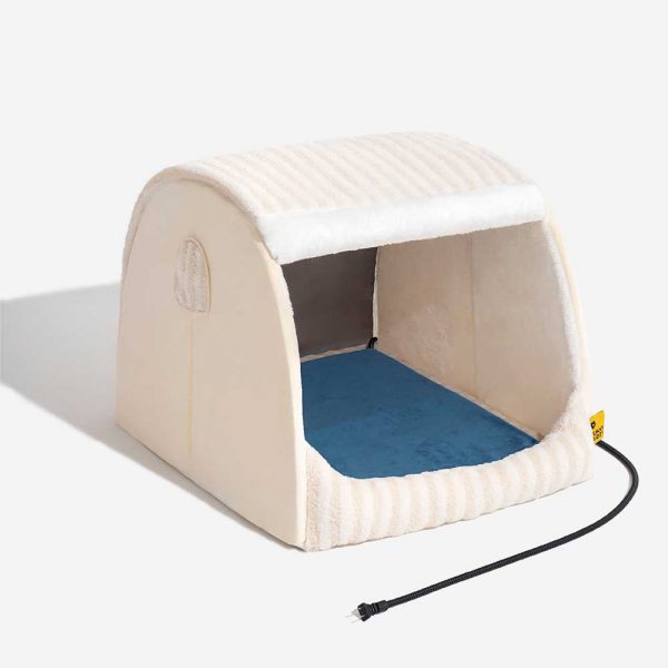 Trendy Striped House Orthopedic Dog Bed - Cozy Hideaway - Image 26