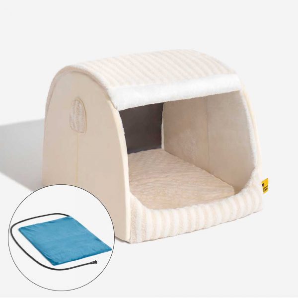 Trendy Striped House Orthopedic Dog Bed - Cozy Hideaway - Image 25