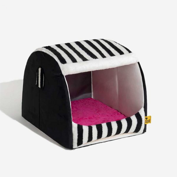 Trendy Striped House Orthopedic Dog Bed - Cozy Hideaway - Image 20