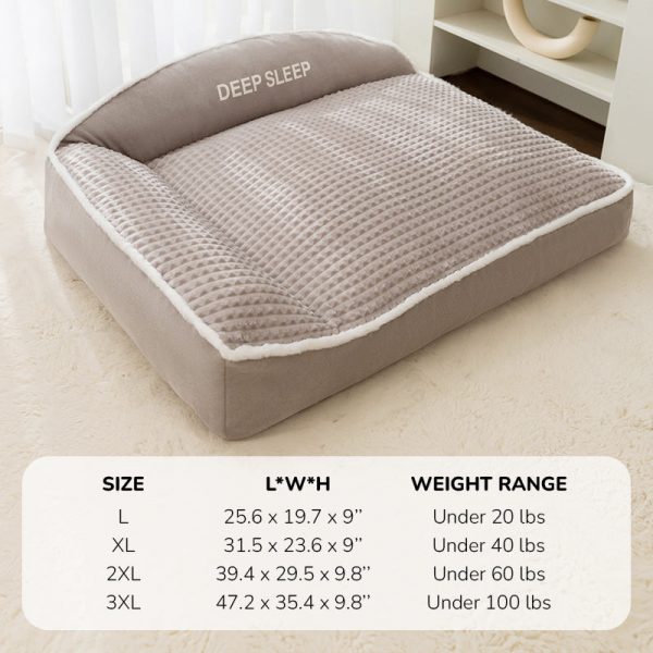 Large Thick Spine Protection Dog Cushion Bed - Image 8