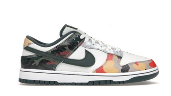 Dunk Low SE Sail Multi-Camo Unfading Sneaker – For Men