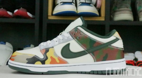 Dunk Low SE Sail Multi-Camo Unfading Sneaker – For Men - Image 2