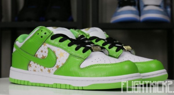 SB Dunk Low Supreme Mean Grean Classic Kicks – Style - Image 3