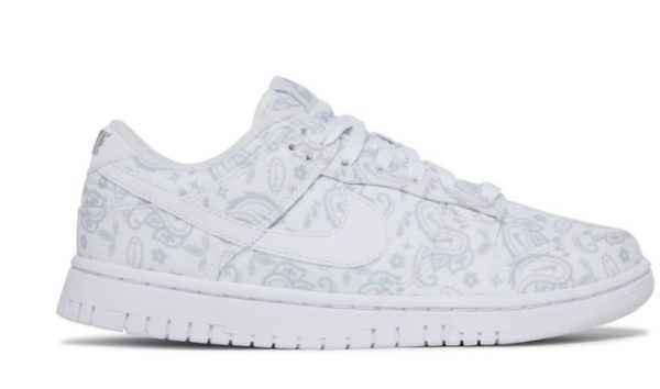 Dunk Low White Paisley Classic Kicks – Drop