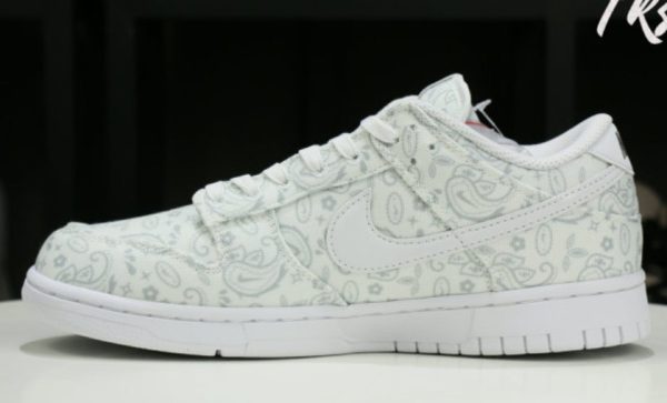 Dunk Low White Paisley Classic Kicks – Drop - Image 2