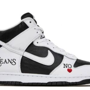 SB Dunk High Supreme By Any Means Black Signature Footwear – Limited