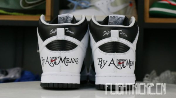 SB Dunk High Supreme By Any Means Black Signature Footwear – Limited - Image 4
