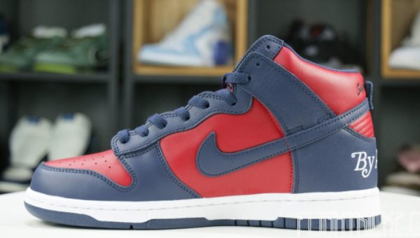 SB Dunk High Supreme By Any Means Navy Unfading Sneaker – Drop - Image 2