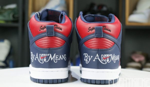 SB Dunk High Supreme By Any Means Navy Unfading Sneaker – Drop - Image 4