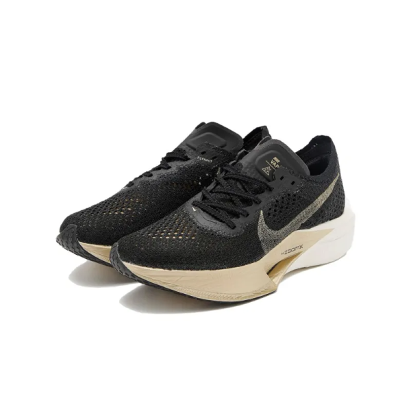 Zoomx Vaporfly 3 Black Metallic Gold Grain - Dv4129-001 – For Men - Image 2