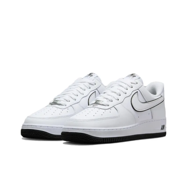 FAA 1 '07 Low White Black Outline Swoosh - Dv0788-103 – Iconic - Image 3