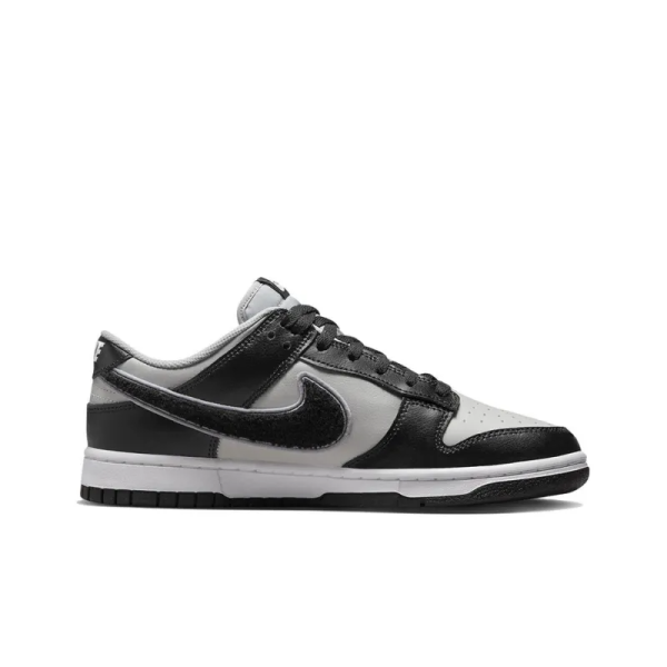 Dunk Low Chenille Swoosh Black Grey - Dq7683-001 – For Men - Image 2