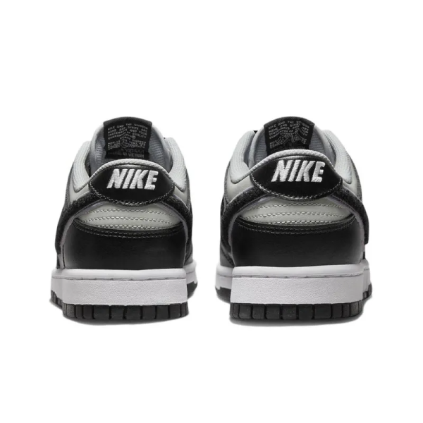 Dunk Low Chenille Swoosh Black Grey - Dq7683-001 – For Men - Image 5