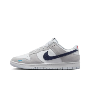 Dunk Low White Grey Navy Aqua Mini Swoosh - Fj4227-001 – Streetwear