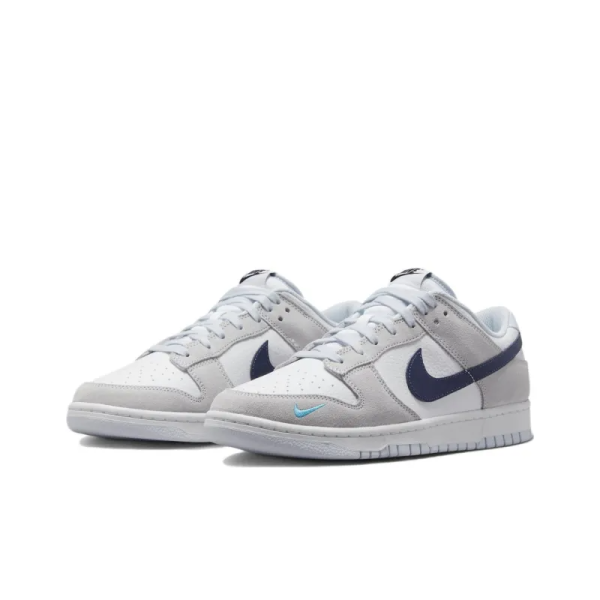 Dunk Low White Grey Navy Aqua Mini Swoosh - Fj4227-001 – Streetwear - Image 3