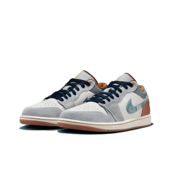 JAA 1 Low Se 'repaired Denim Swoosh' - Fz5042-041 – For Men - Image 3