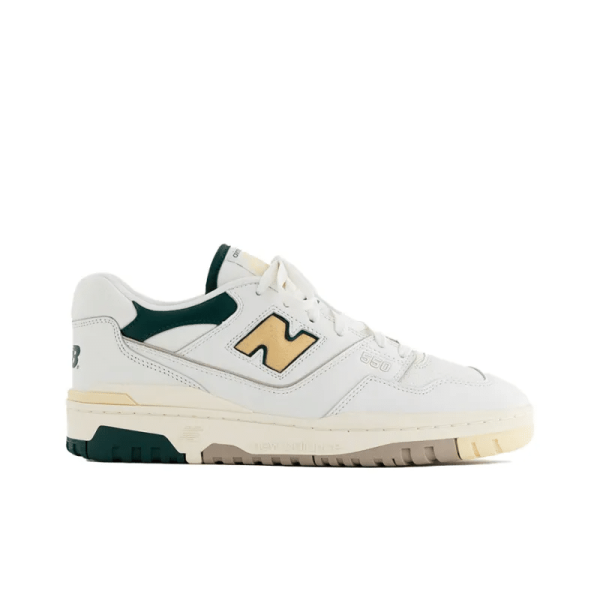 New Balance 550 X Aime Leon Dore White Green Yellow Bb550a2 – Drop - Image 3