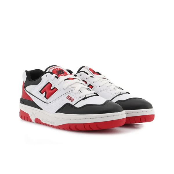 New Balance 550 White Team Red Bb550hr1 – For Men - Image 4