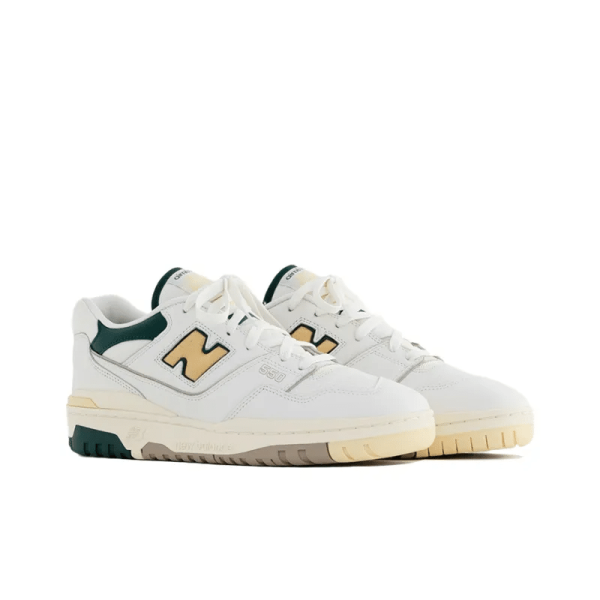 New Balance 550 X Aime Leon Dore White Green Yellow Bb550a2 – Drop - Image 4