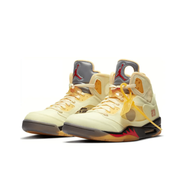 Off-White x JAA 5 Retro SP ‘Sail’ - DH8565-100 – Limited - Image 4