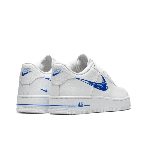 FAA 1 Low Sketch Blue Swoosh Gs - Dm3177-102 – For Men - Image 5