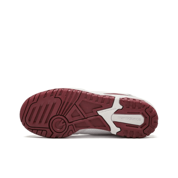 New Balance 550 White Burgundy Bb550li1 – Iconic - Image 6