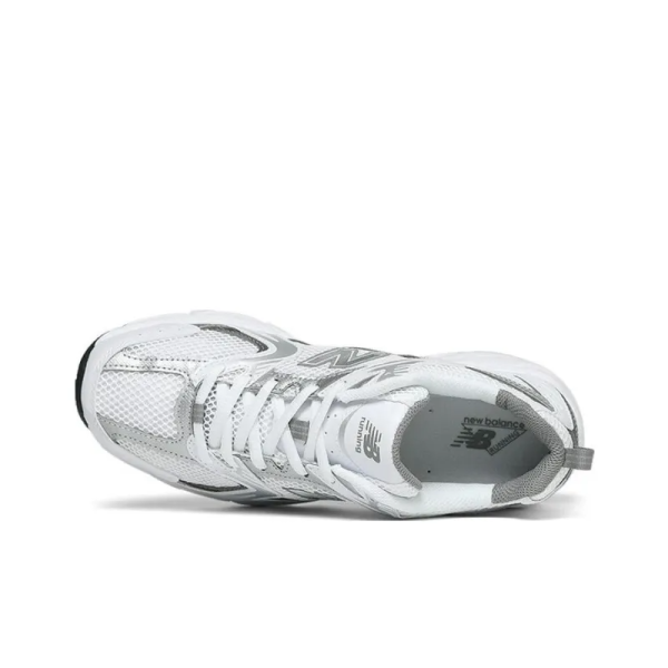 New Balance 530 White Silver Metallic Mr530ad – Streetwear - Image 4