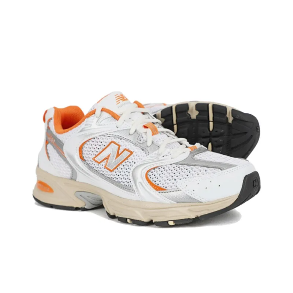 New Balance 530 White Silver Orange Mr530eb – Streetwear - Image 6