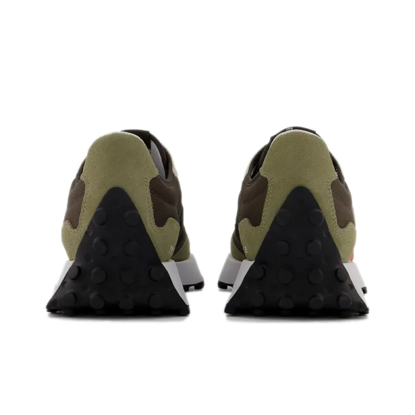 New Balance 327 True Olive Vibrant Orange Ms327be – Drop - Image 6