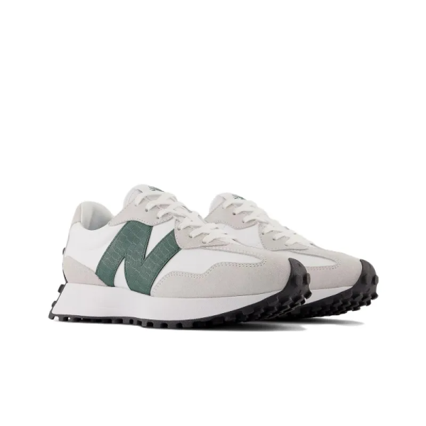 New Balance 327 White Nightwatch Green WS327DC – Iconic - Image 3