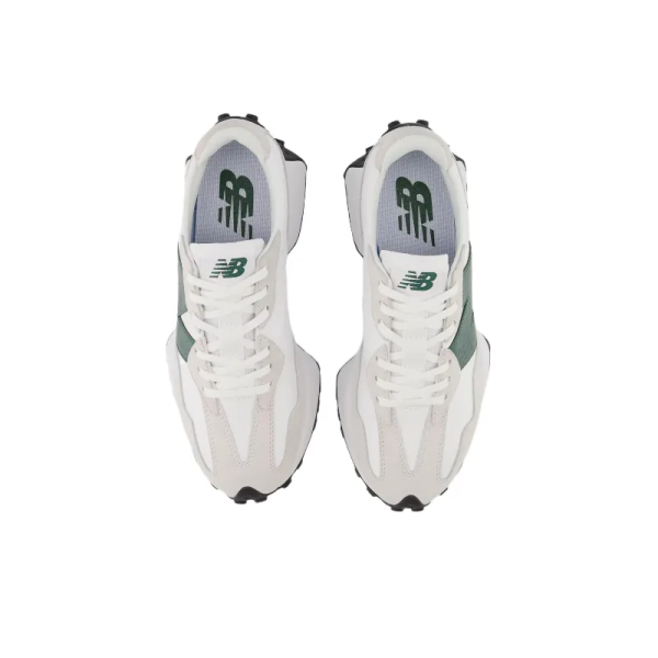 New Balance 327 White Nightwatch Green WS327DC – Iconic - Image 4