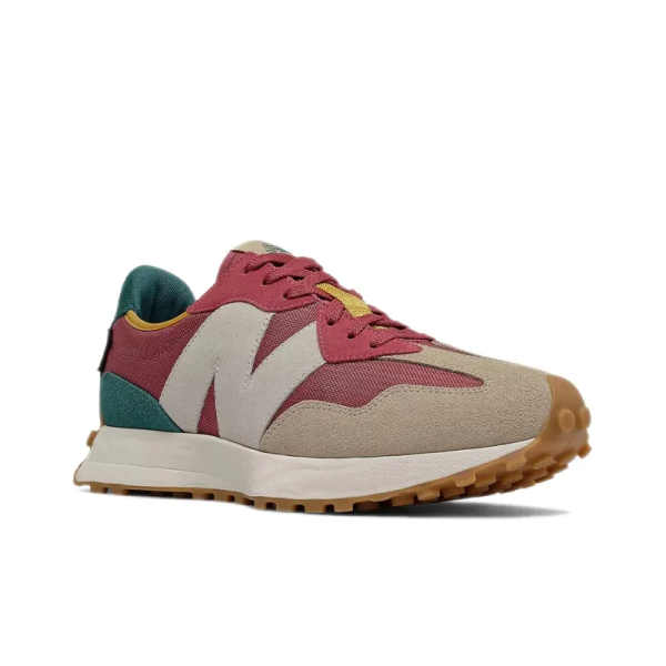New Balance 327 Bordeaux Tan Teal MS327WT1 – Style - Image 3