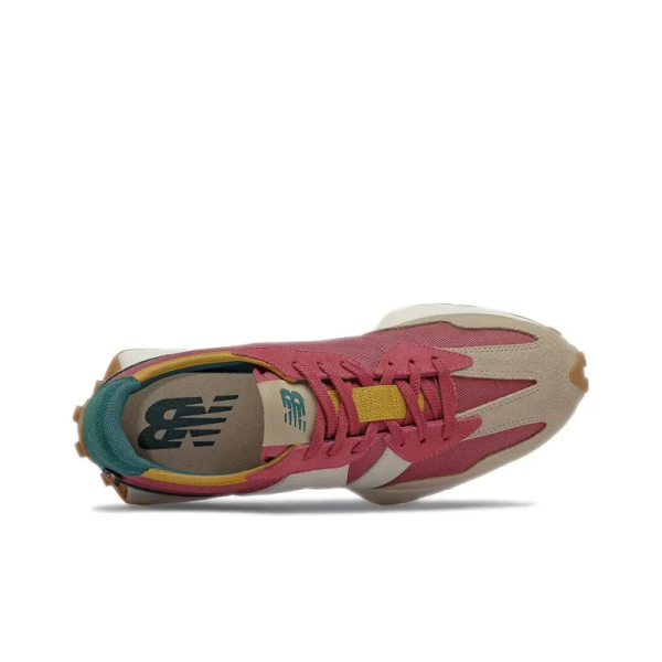 New Balance 327 Bordeaux Tan Teal MS327WT1 – Style - Image 4