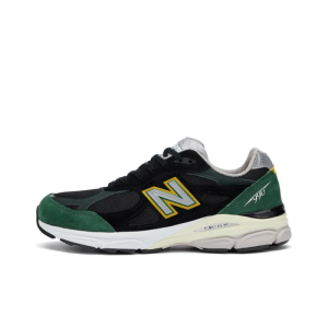 New Balance 990v3 MiUSA Black Green Yellow M990CP3 – For Men
