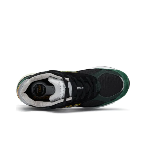 New Balance 990v3 MiUSA Black Green Yellow M990CP3 – For Men - Image 3