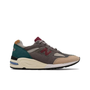 New Balance 990v2 Grey Green Maroon M990cp2 – Streetwear