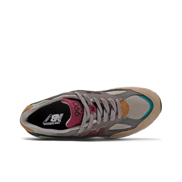 New Balance 990v2 Grey Green Maroon M990cp2 – Streetwear - Image 3