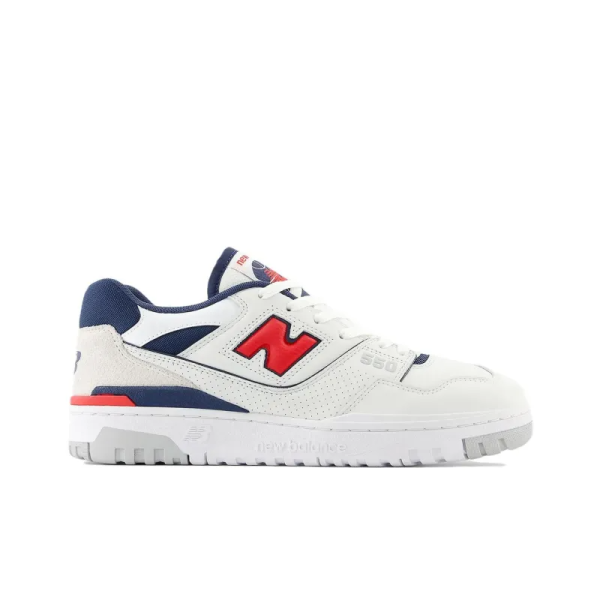New Balance Nb 550 Skateboarding Shoes Unisex Low-top Whitered Bb550esd – Drop - Image 2