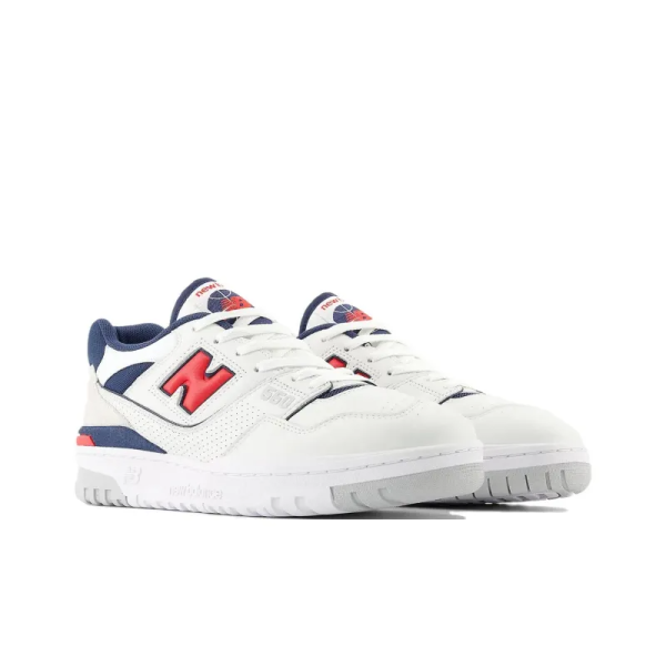 New Balance Nb 550 Skateboarding Shoes Unisex Low-top Whitered Bb550esd – Drop - Image 3