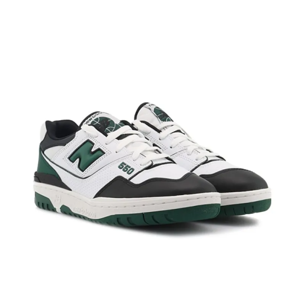 New Balance 550 White Green Black Bb550le1 – Iconic - Image 3