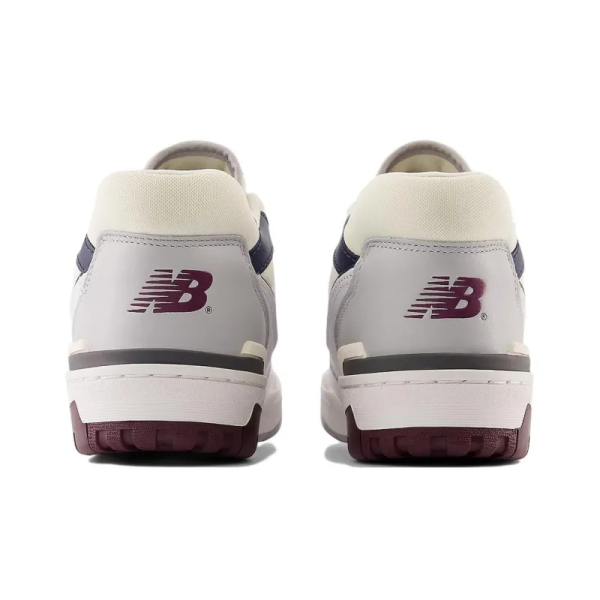 New Balance 550 White Natural Indigo Burgundy BB550PWB – For Men - Image 4
