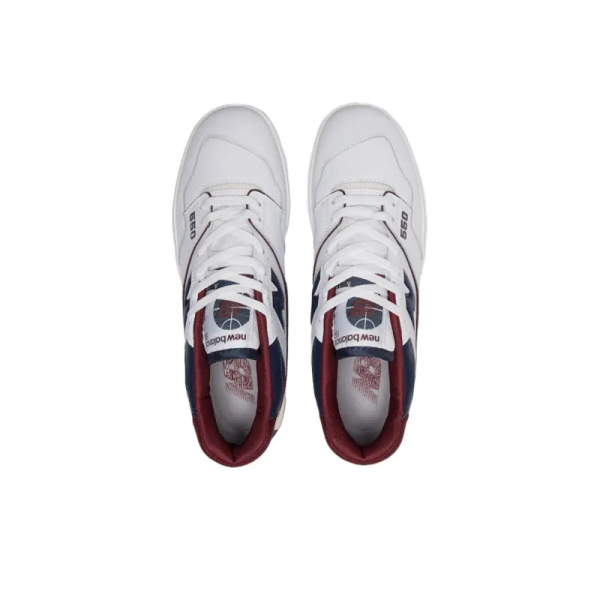 New Balance 550 White Navy Nb Burgundy Bb550ncd – Style - Image 4