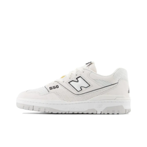 New Balance 550 White Perforated Leather Black Bb550prb – Limited