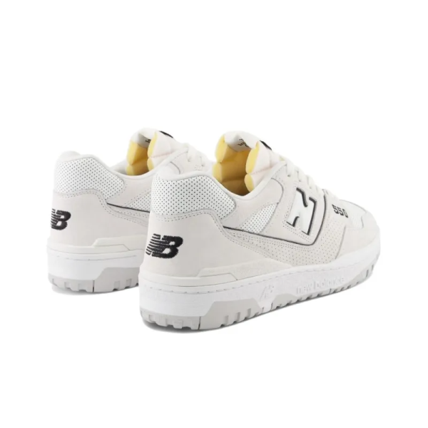 New Balance 550 White Perforated Leather Black Bb550prb – Limited - Image 4