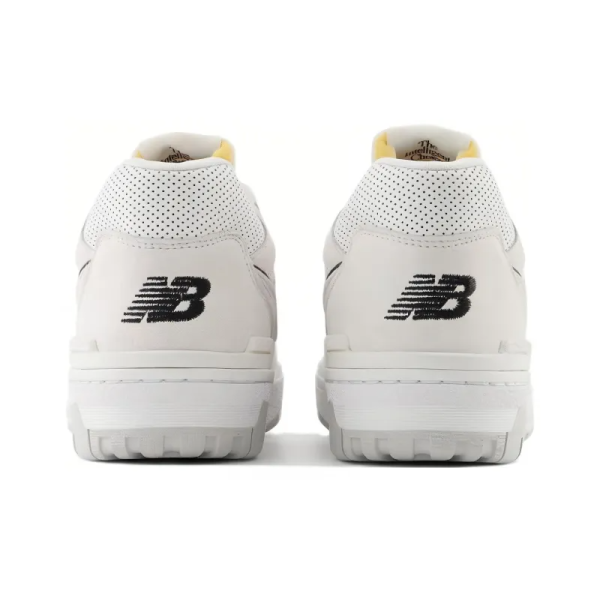 New Balance 550 White Perforated Leather Black Bb550prb – Limited - Image 5